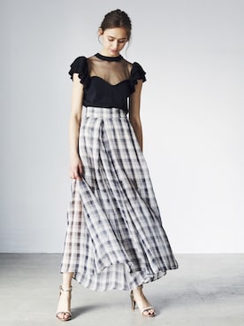 「ECLIN（エクラン）のアイテム」を使った、ECLINさん（レディース・172cm）の冬コーディネート