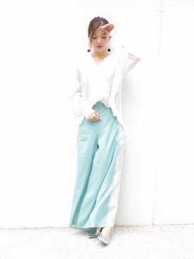 「ECLIN（エクラン）のアイテム」を使った、ECLINさん（レディース・158cm）の冬コーディネート