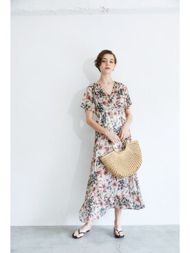 「アイテム（ワンピース/ドレス）」を使った、ECLINさん（レディース・175cm）の春コーディネート