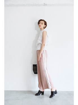 「ECLIN（エクラン）のアイテム」を使った、ECLINさん（レディース・175cm）の春コーディネート