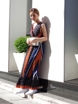 「ECLIN（エクラン）のアイテム（ワンピース）」を使った、ECLINさん（レディース・158cm）の夏コーディネート