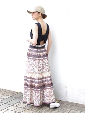 「フェススタイル」｜「アイテム（ワンピース/ドレス）」を使った、ECLINさん（レディース・158cm）の夏コーディネート