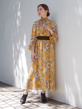 「ECLIN（エクラン）のアイテム」を使った、ECLINさん（レディース・158cm）の夏コーディネート