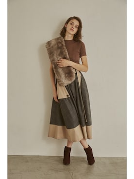 「アイテム（スカート）」を使った、ECLINさん（レディース・175cm）の夏コーディネート