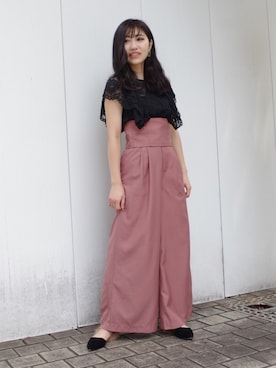 「ECLIN（エクラン）のアイテム」を使った、ECLINさん（レディース・158cm）の夏コーディネート