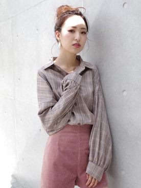 「ECLIN（エクラン）のアイテム」を使った、ECLINさん（レディース・166cm）の秋コーディネート