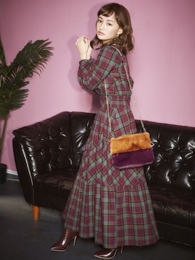 「ECLIN（エクラン）のアイテム」を使った、ECLINさん（レディース・160cm）の秋コーディネート