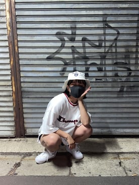「白コーデ」｜そさん（レディース・153cm）の夏コーディネート