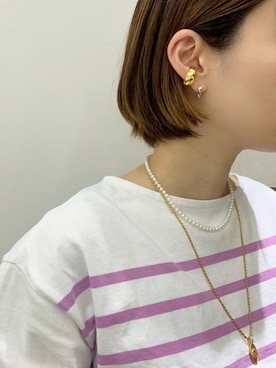 「URBAN RESEARCH（アーバンリサーチ）のアイテム（ピアス（両耳用））」を使った、katayoさん（レディース・165cm）の春コーディネート