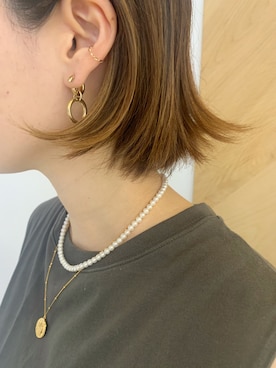 「URBAN RESEARCH（アーバンリサーチ）のアイテム（イヤーカフ）」を使った、katayoさん（レディース・165cm）の春コーディネート