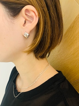 「URBAN RESEARCH（アーバンリサーチ）のアイテム（ピアス（両耳用））」を使った、katayoさん（レディース・165cm）の夏コーディネート