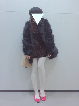 「ohotoro」｜「アイテム（その他アウター）」を使った、Y U K Aさん（レディース・154cm）の冬コーディネート
