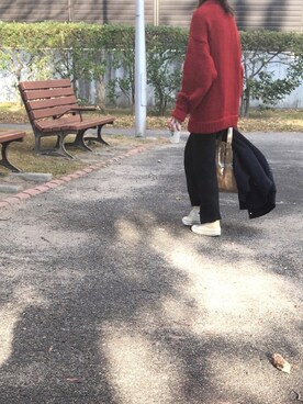 「アイテム（ブルゾン）」を使った、haconaさん（レディース・169cm・30代）の冬コーディネート