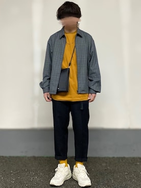 「coen（コーエン）のアイテム（ブルゾン）」を使った、simpleさん（メンズ・170cm）の冬コーディネート