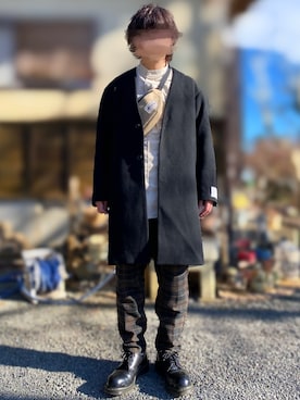 「GLOBAL WORK（グローバルワーク）のアイテム（その他アウター）」を使った、simpleさん（メンズ・170cm）の冬コーディネート
