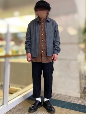「coen（コーエン）のアイテム（ブルゾン）」を使った、simpleさん（メンズ・170cm）の春コーディネート