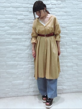 「a.v.v（アーヴェヴェ）のアイテム」を使った、narumiさん（レディース・156cm）の夏コーディネート