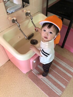 「一歳男の子」｜「アイテム（キャップ）」を使った、keitaさん（キッズ・80cm）の夏コーディネート
