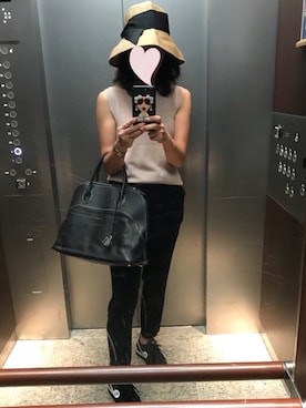 「beige，（ベイジ）のアイテム」を使った、Senaさん（レディース・165cm）の夏コーディネート