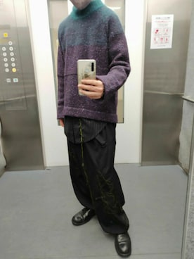 「Y's（ワイズ）のアイテム（スラックス）」を使った、TTR's closetさん（メンズ・175cm）の秋コーディネート