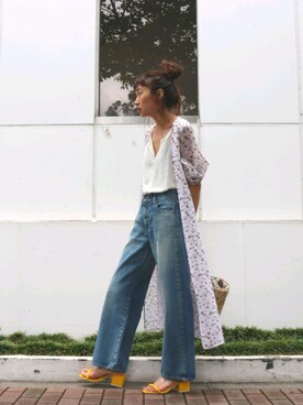 知久友里恵さん(レディース・164cm)の夏コーディネート