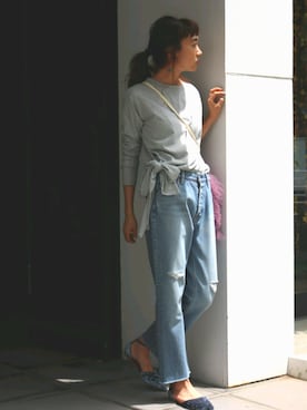 知久友里恵さん（レディース・164cm）の秋コーディネート