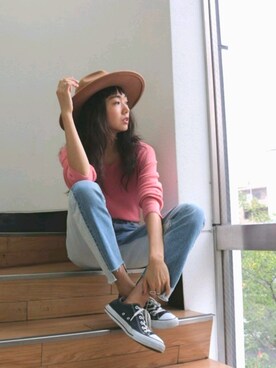 知久友里恵さん（レディース・164cm）の秋コーディネート