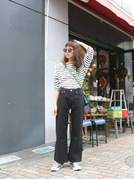 知久友里恵さん（レディース・164cm）の秋コーディネート