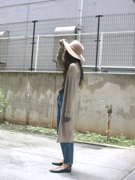 知久友里恵さん(レディース・164cm)の秋コーディネート