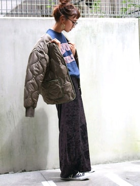 知久友里恵さん(レディース・164cm)の秋コーディネート