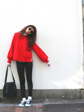 知久友里恵さん（レディース・164cm）の秋コーディネート