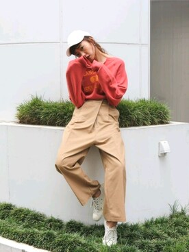 知久友里恵さん（レディース・164cm）の秋コーディネート