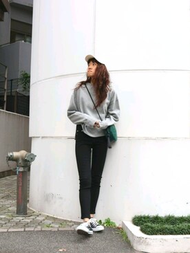 知久友里恵さん(レディース・164cm)の冬コーディネート