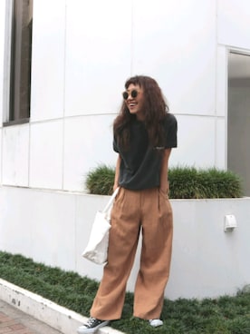 知久友里恵さん(レディース・164cm)の春コーディネート