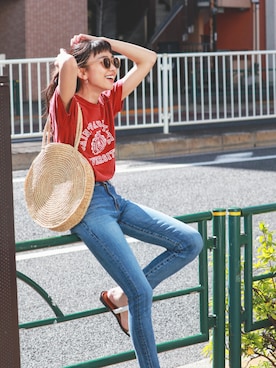 知久友里恵さん（レディース・164cm）の春コーディネート