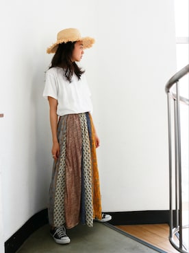 知久友里恵さん（レディース・164cm）の春コーディネート