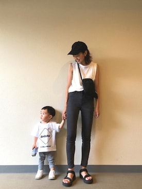 知久友里恵さん（レディース・164cm）の春コーディネート