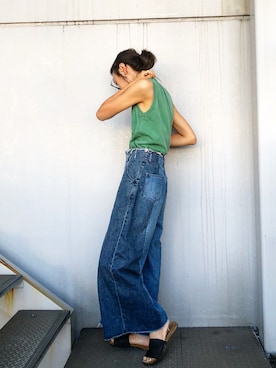 知久友里恵さん（レディース・164cm）の夏コーディネート