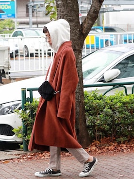 知久友里恵さん（レディース・164cm）の秋コーディネート