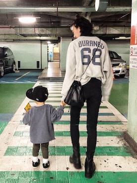 知久友里恵さん（レディース・164cm）の冬コーディネート