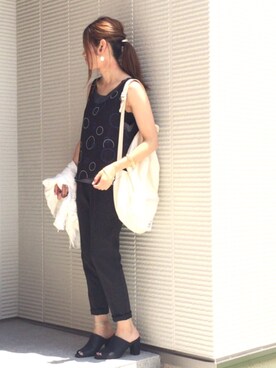 「niko and...（ニコアンド）のアイテム（バングル/リストバンド）」を使った、＊chii＊さん（レディース・156cm）の夏コーディネート