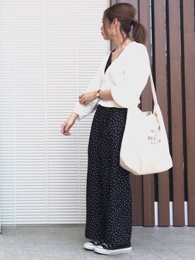 「レースタンク」｜「アイテム（その他）」を使った、＊chii＊さん（レディース・156cm）の春コーディネート