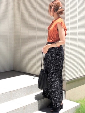 「niko and...（ニコアンド）のアイテム（バングル/リストバンド）」を使った、＊chii＊さん（レディース・156cm）の夏コーディネート
