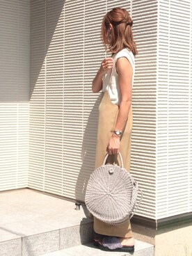 「サークルバッグ」｜「アイテム（オールインワン・サロペット）」を使った、＊chii＊さん（レディース・156cm）の秋コーディネート