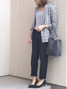 「発表会」｜「アイテム（ジャケット/アウター）」を使った、＊chii＊さん（レディース・156cm）の秋コーディネート