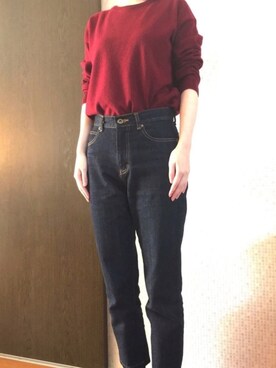 「STYLE DELI（スタイルデリ）のアイテム（パンツ）」を使った、HMさん（レディース・164cm）の冬コーディネート