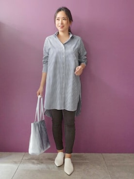 「STYLE DELI（スタイルデリ）のアイテム（レッグウェア）」を使った、STYELEDELIさん（レディース・154cm）の冬コーディネート