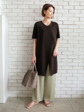 「STYLE DELI（スタイルデリ）のアイテム（チュニック）」を使った、STYELEDELIさん（レディース・167cm）の春コーディネート