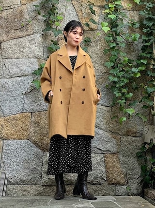 タグ付き　スタイルデリ　ミドル丈ダブルチェスターコート　Pサイズ スタイルデリ STYLE DELI 【Psize】ミドル丈ダブルチェスター