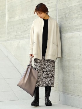 「STYLE DELI（スタイルデリ）のアイテム（ブルゾン）」を使った、STYELEDELIさん（レディース・157cm）の冬コーディネート